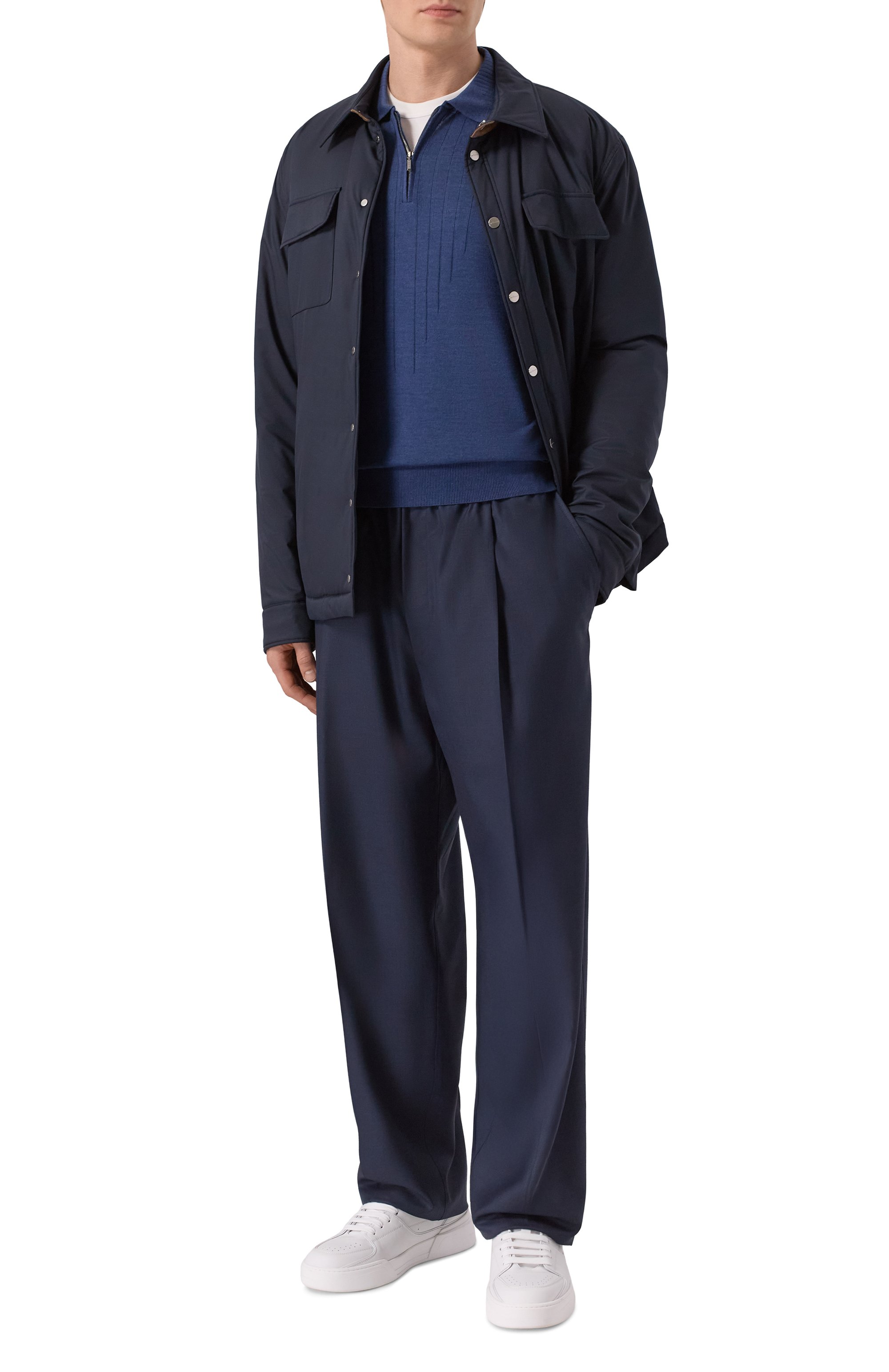 Поло из шерсти и шелка ZILLI, арт. KZP001M0230VZRD00, фото 2