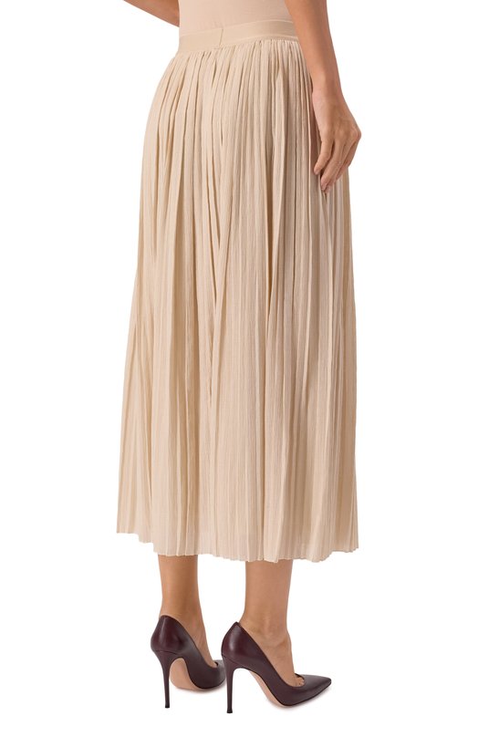 Плиссированная юбка Weekend Max Mara CRAL Бежевый  CRAL Фото 4