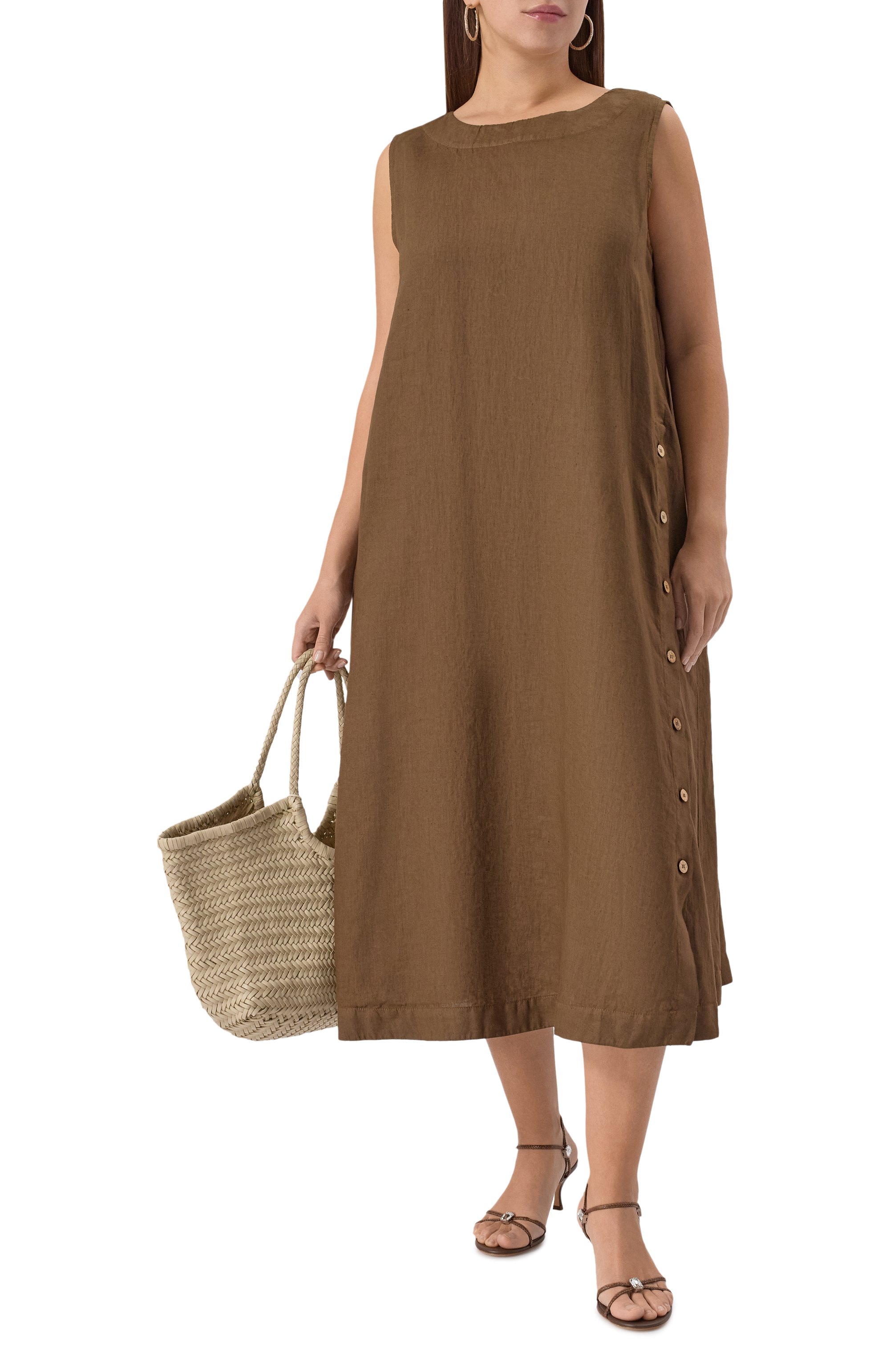 Льняное платье MARINA RINALDI VOYAGE, арт. ZAIN0, фото 2