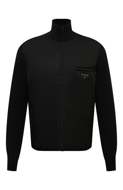 Комбинированный кардиган PRADA, арт. UMC149-1JF4-F0002-202, фото 1