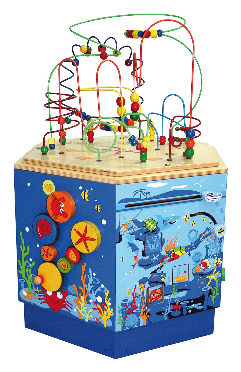 Развивающая игрушка бизиборд коралловый риф HAPE, арт. E1907_HP, фото 2