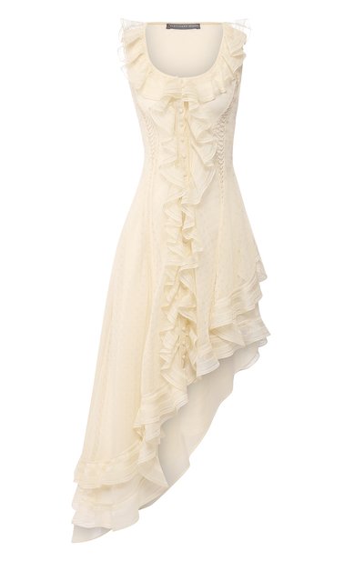 Женское шелковое платье ALEXANDER MCQUEEN, арт. 571730/Q1DBU