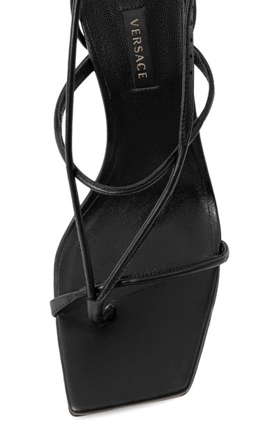 Кожаные босоножки VERSACE, арт. DST331P/DNA5, фото 5