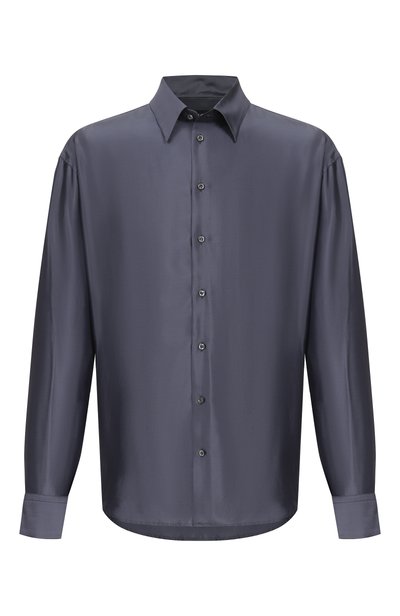 Мужская сорочка из вискозы и шелка GIORGIO ARMANI, арт. GM004664/TE23968