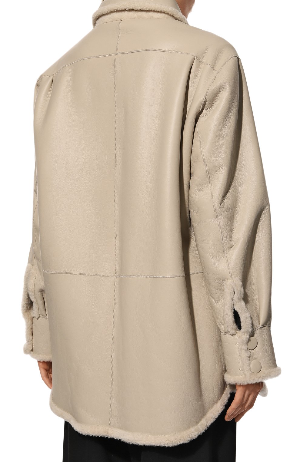 Двусторонняя дубленка из овчины ALINE, арт. AL22FW010901, фото 4