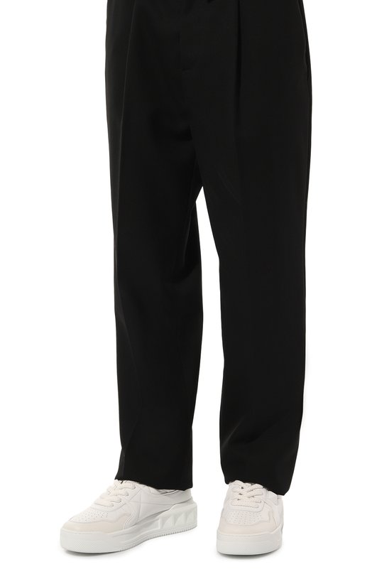 Кожаные кеды One Stud XL Valentino 5Y2S0G37/XTM Белый  5Y2S0G37/XTM Фото 3