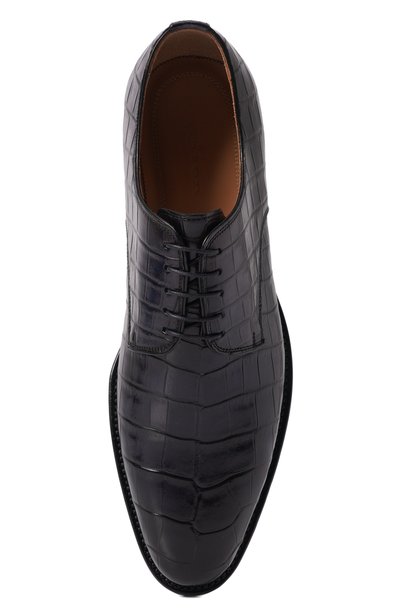Дерби из кожи крокодила KITON, арт. USSA101N00102, фото 5