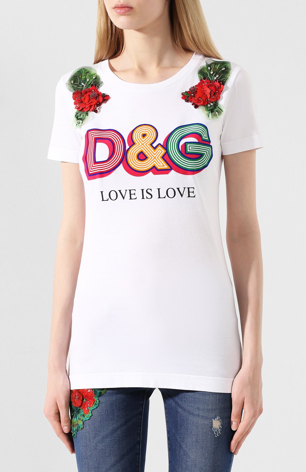 Хлопковая футболка DOLCE & GABBANA, арт. F8H32Z/G7SAY, фото 3