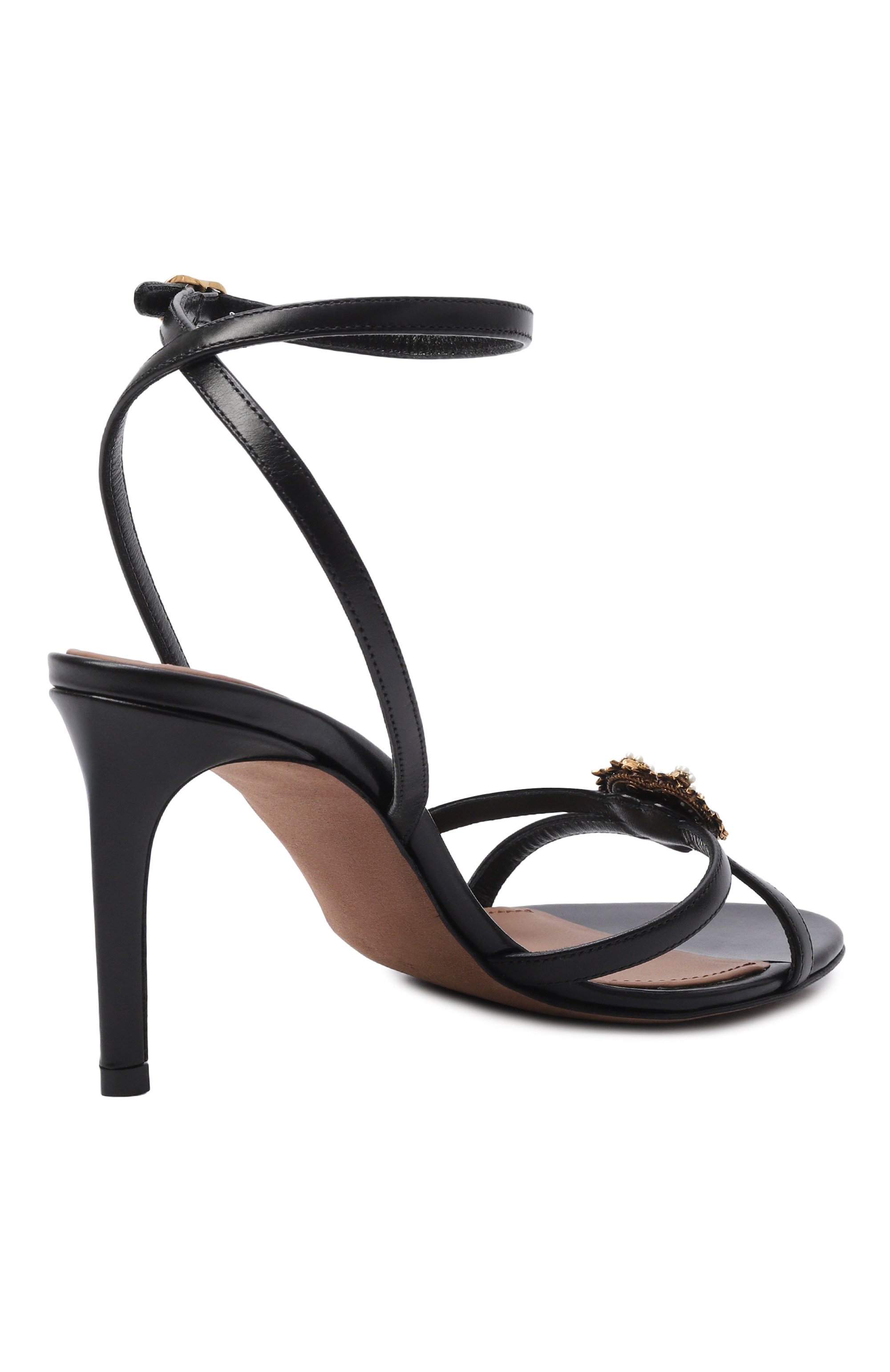 Кожаные босоножки devotion 75 DOLCE & GABBANA, арт. CR1983/AP412, фото 5