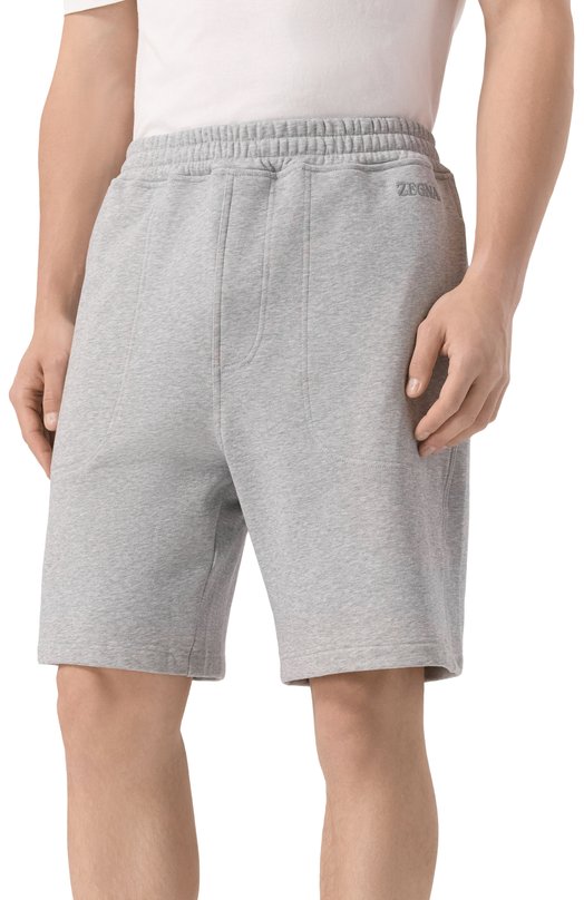 Хлопковые шорты Zegna N6N10/194 Серый  N6N10/194 Фото 3