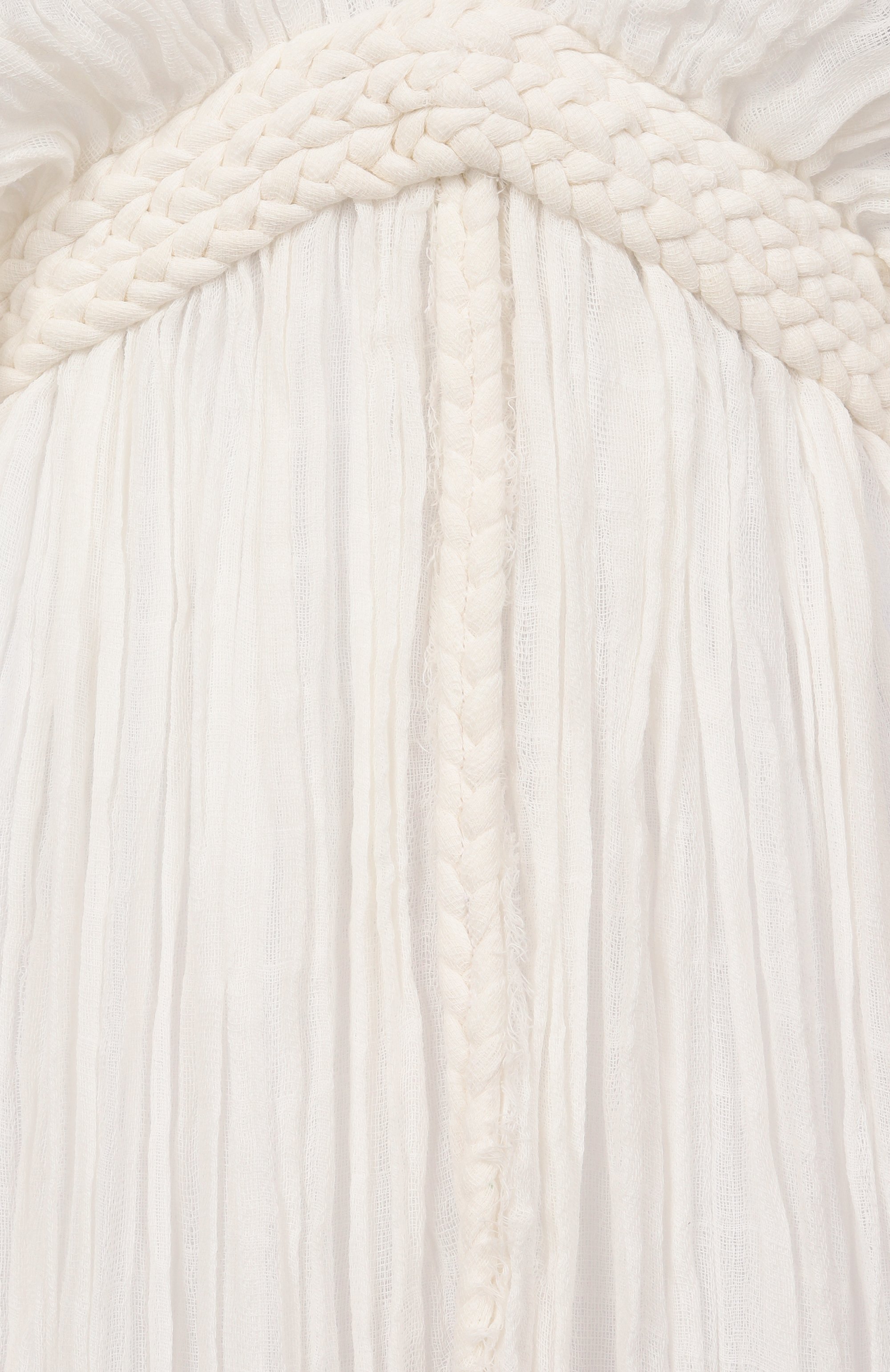 Хлопковая туника KASIA KULENTY белого цвета по цене 79150 руб., арт. ERA G0WN, фото 6 Хлопковая туника KASIA KULENTY, арт. ERA G0WN, фото 6