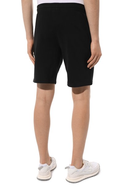 Хлопковые шорты EMPORIO ARMANI черного цвета по цене 11850 руб., арт. 111004/3F573, фото 4 Хлопковые шорты EMPORIO ARMANI, арт. 111004/3F573, фото 4