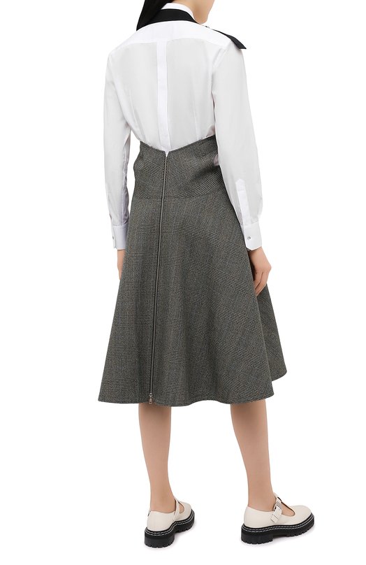 Шерстяное платье Junya Watanabe Хаки, фото 4