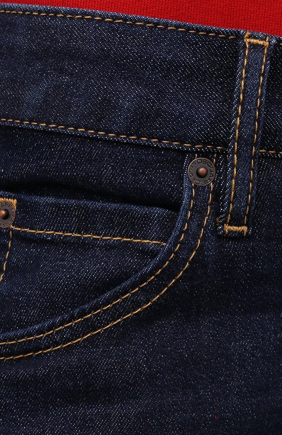 Джинсы DSQUARED2 темно-синего цвета по цене 41200 руб., арт. S80LA0018/S30595, фото 5 Джинсы DSQUARED2, арт. S80LA0018/S30595, фото 5