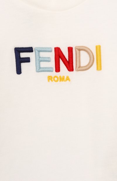Хлопковая футболка FENDI, арт. BUI088/7AJ, фото 3