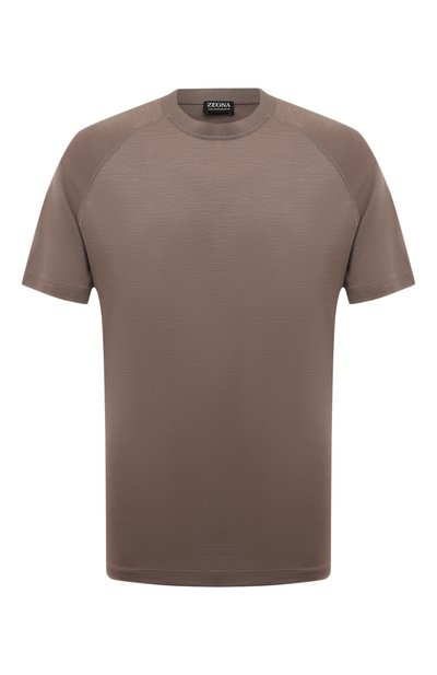 Мужская шерстяная футболка ZEGNA, арт. UD328A7/DCT706