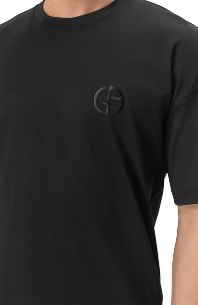Хлопковая футболка GIORGIO ARMANI, арт. GM001246/TE10333, фото 5