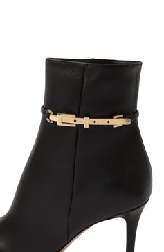 Женские кожаные ботильоны carrey 85 GIANVITO ROSSI черного цвета, арт. G73063.85RIC.VGINER0 | Фото 7 (Подошва: Плоская; Материал внешний: Натуральная кожа; Материал внутренний: Натуральная кожа; Каблук высота: Высокий; Каблук тип: Шпилька; Материал утеплителя: Без утеплителя)