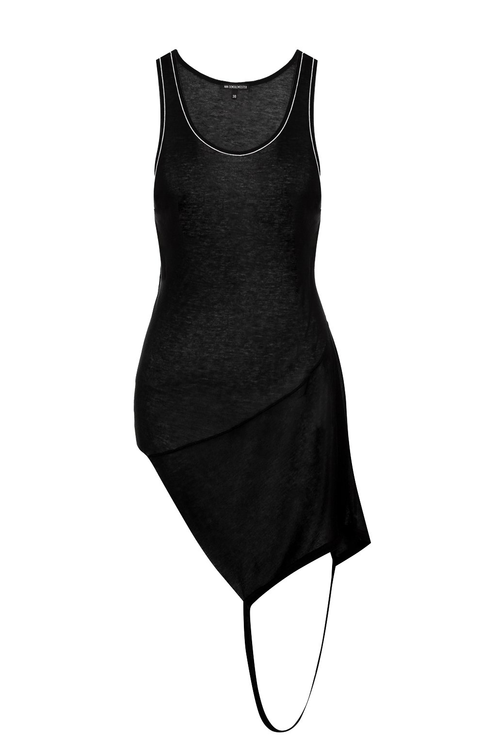 Топ асимметричного кроя с круглым вырезом ANN DEMEULEMEESTER, арт. 1801-2410-P-226-099, фото 1