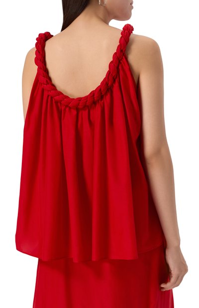 Топ из хлопка и шелка LOULOU DE SAISON, арт. GARIN0, фото 4