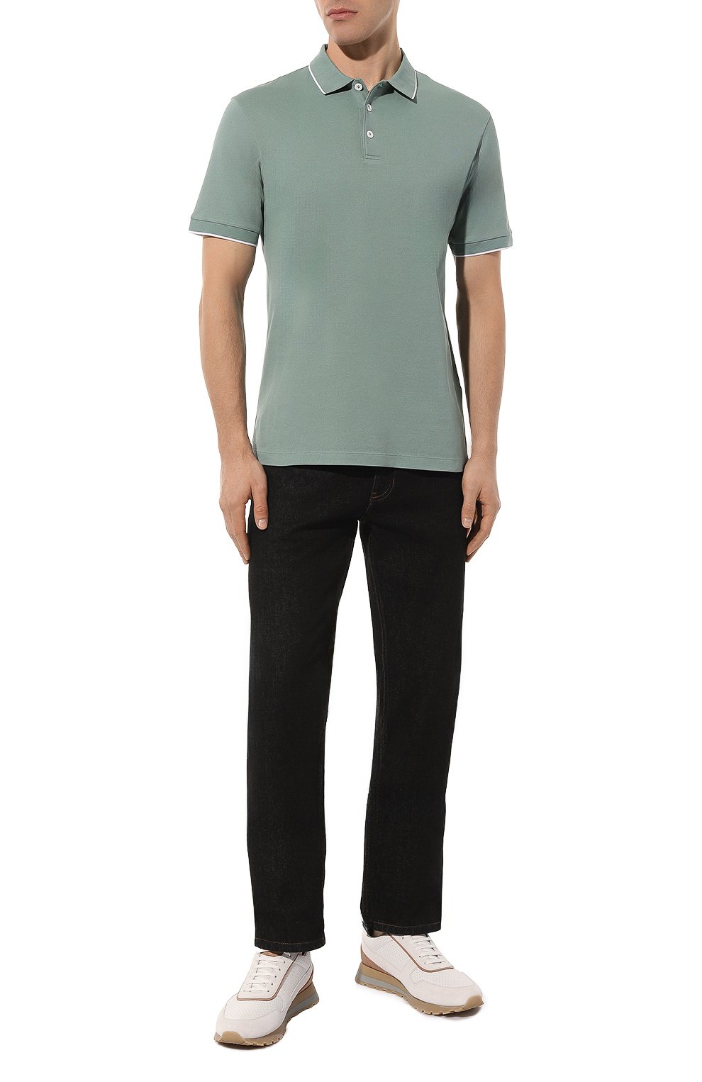 Хлопковое поло GIORGIO ARMANI, арт. 3KSF75/SJMZZ, фото 2