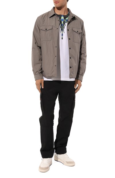 Кожаные кеды PALM ANGELS, арт. PMIA078C99LEA0010145, фото 2