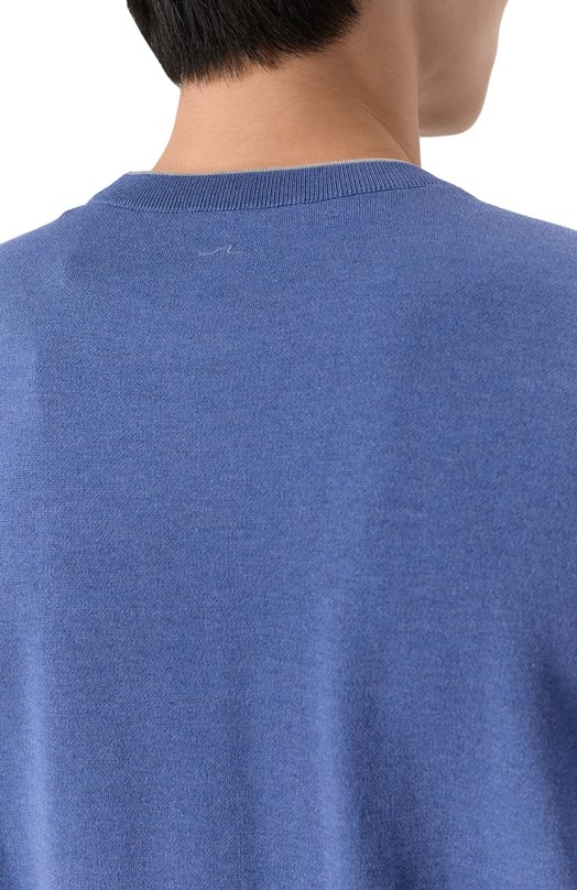 Джемпер из шелка и хлопка Paul&Shark 26411520 Синий  26411520 Фото 5