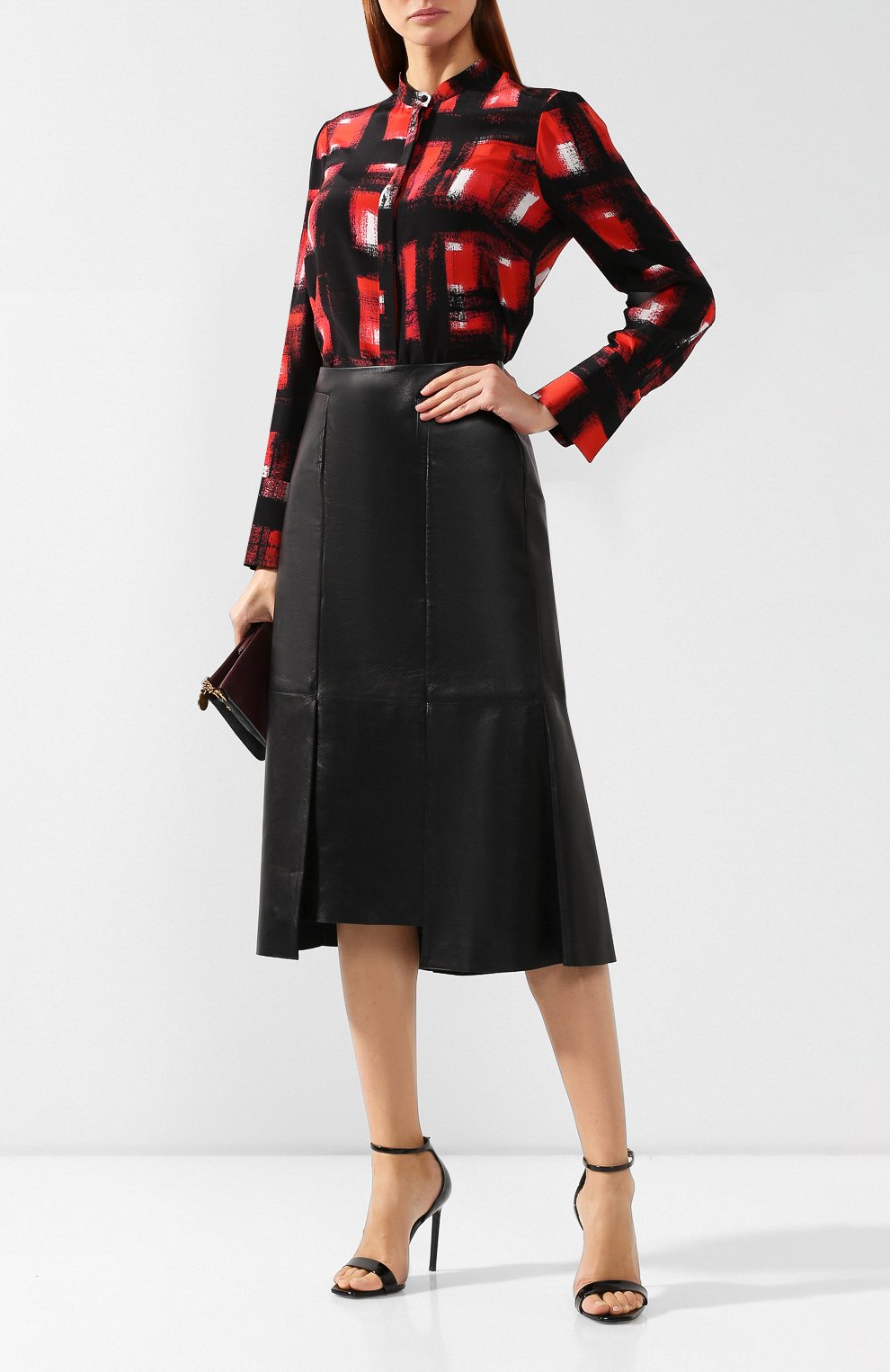 Кожаная юбка ALEXANDER MCQUEEN, арт. 585016/Q5AA1, фото 2