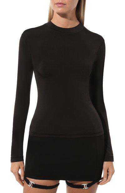 Водолазка из вискозы WHO_AM, арт. FTSH1-O229-BLK, фото 3