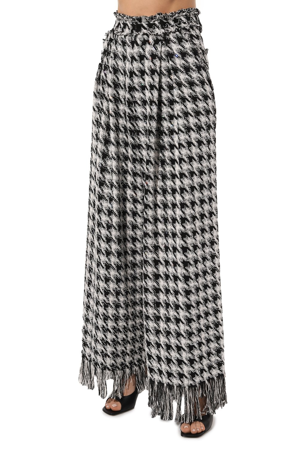 Твидовые брюки GIUSEPPE DI MORABITO черно-белого цвета по цене 170500 руб., арт. 02SSPA097C 02300, фото 3 Твидовые брюки GIUSEPPE DI MORABITO, арт. 02SSPA097C 02300, фото 3