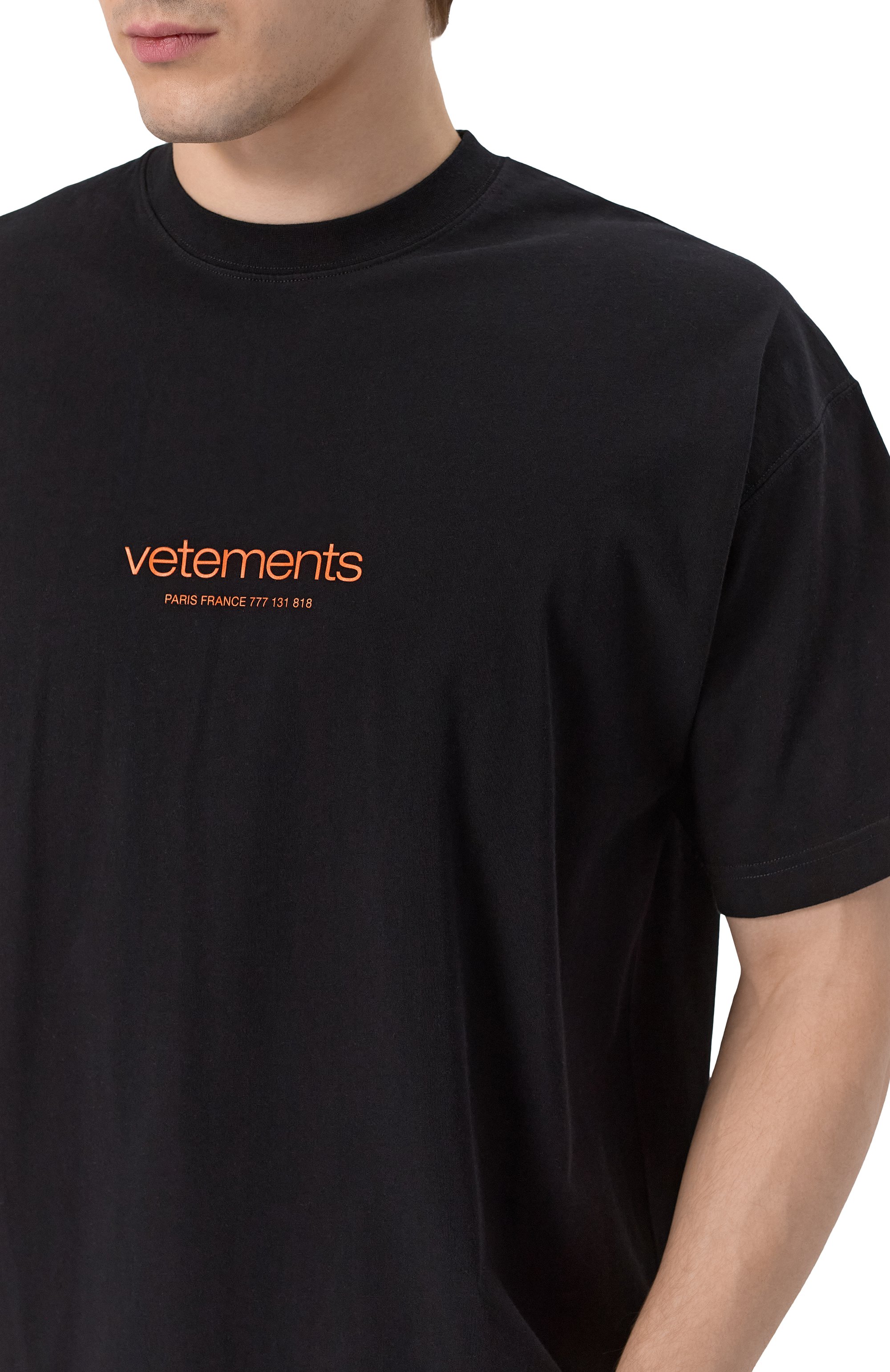 Хлопковая футболка VETEMENTS, арт. UE64TR150B, фото 10