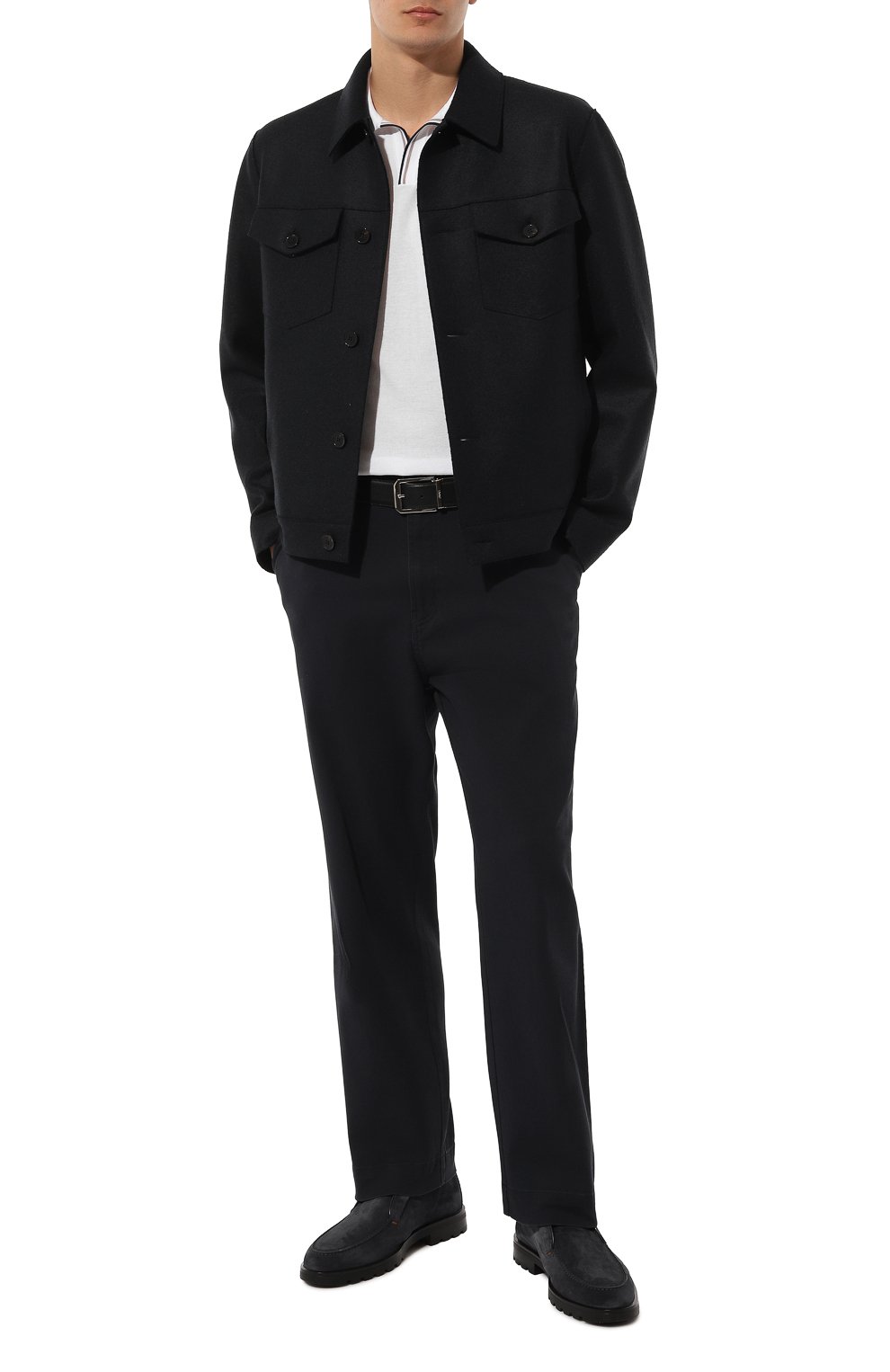 Замшевые ботинки detroit SANTONI, арт. MGDG17823NE0BSEY, фото 2