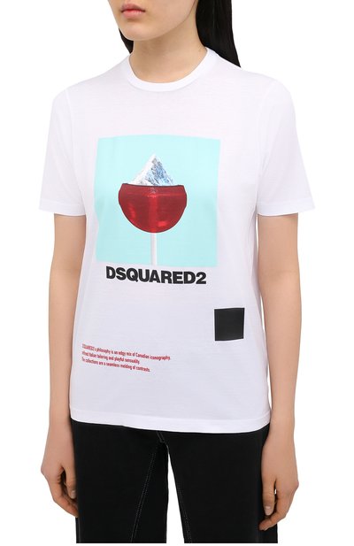 Хлопковая футболка DSQUARED2, арт. S72GD0247/S23009, фото 3