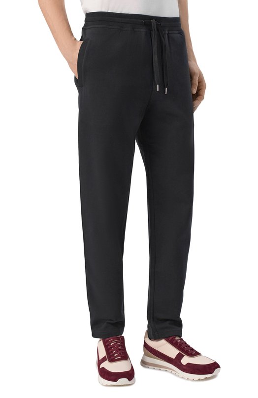 Хлопковые брюки Brunello Cucinelli MW8633243G Чёрный  MW8633243G Фото 3