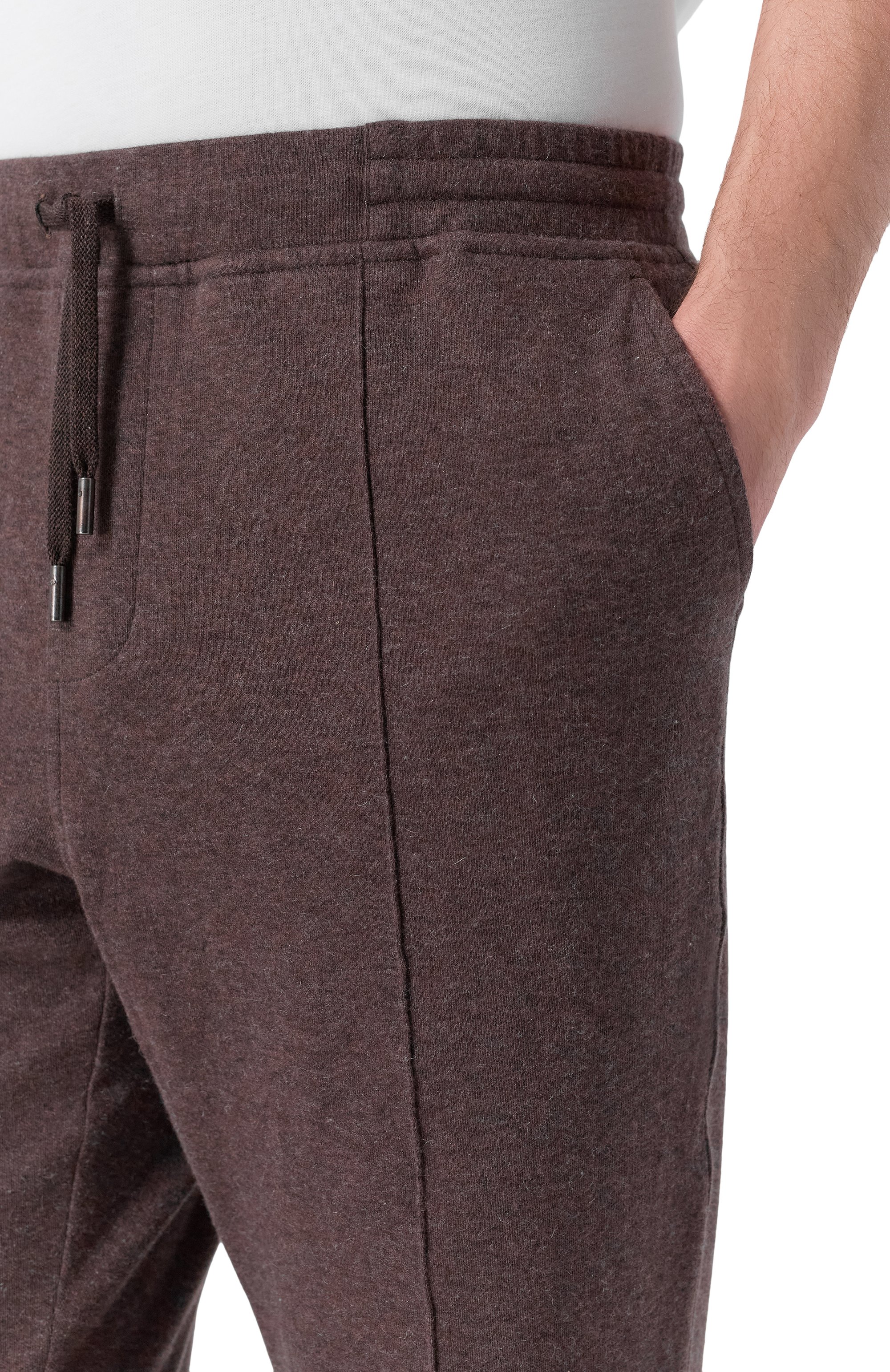 Брюки из хлопка и кашемира CAPOBIANCO, арт. 19M707.LB00., фото 5