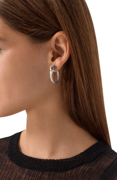 Серьги ANN DEMEULEMEESTER серебряного цвета по цене 65650 руб., арт. B0014304/0T018, фото 2 Серьги ANN DEMEULEMEESTER, арт. B0014304/0T018, фото 2