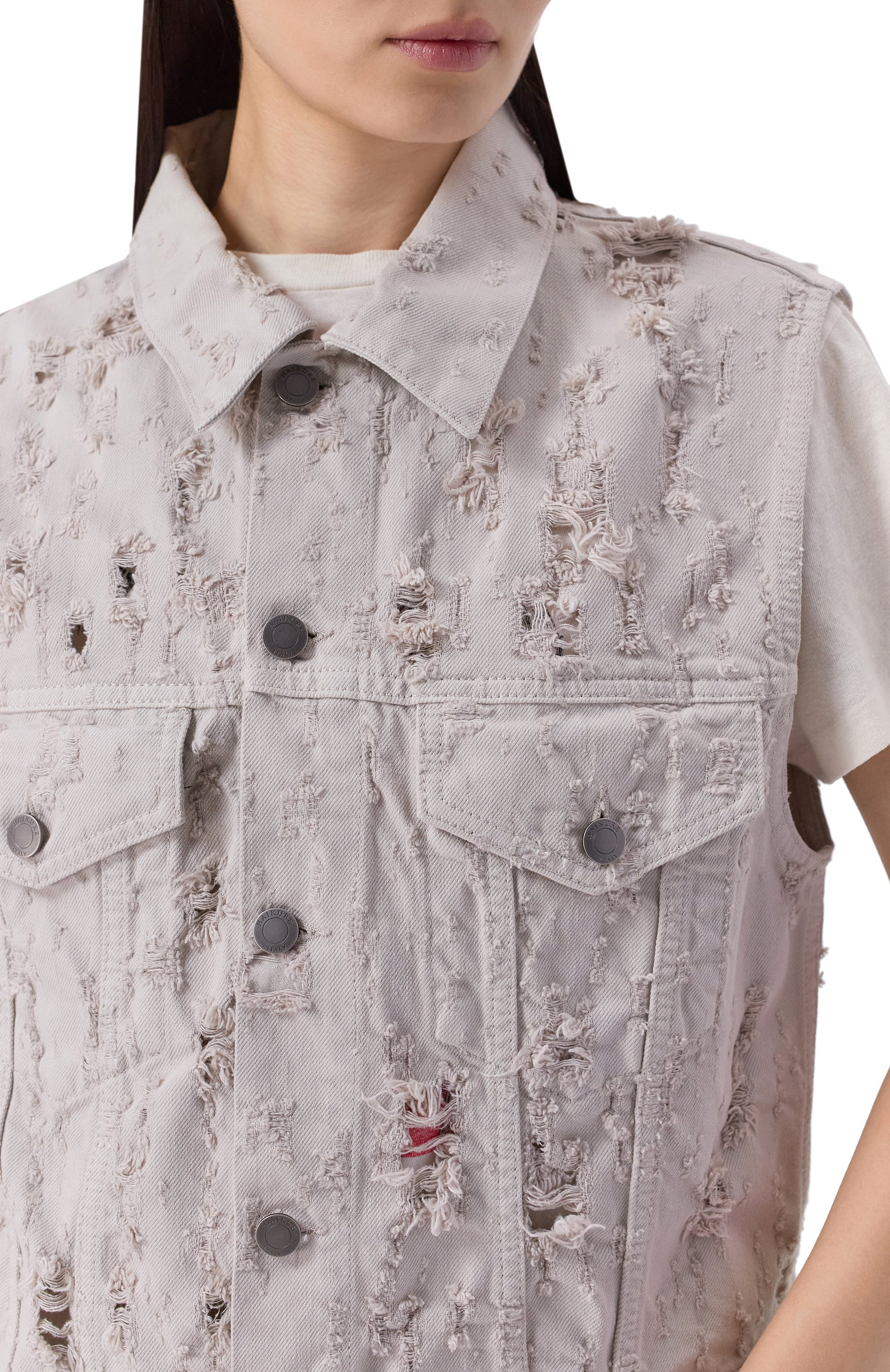 Джинсовый жилет ryder HAIKURE, арт. HEW09127GF180PXD/RYDER BULL DESTR0Y, фото 5