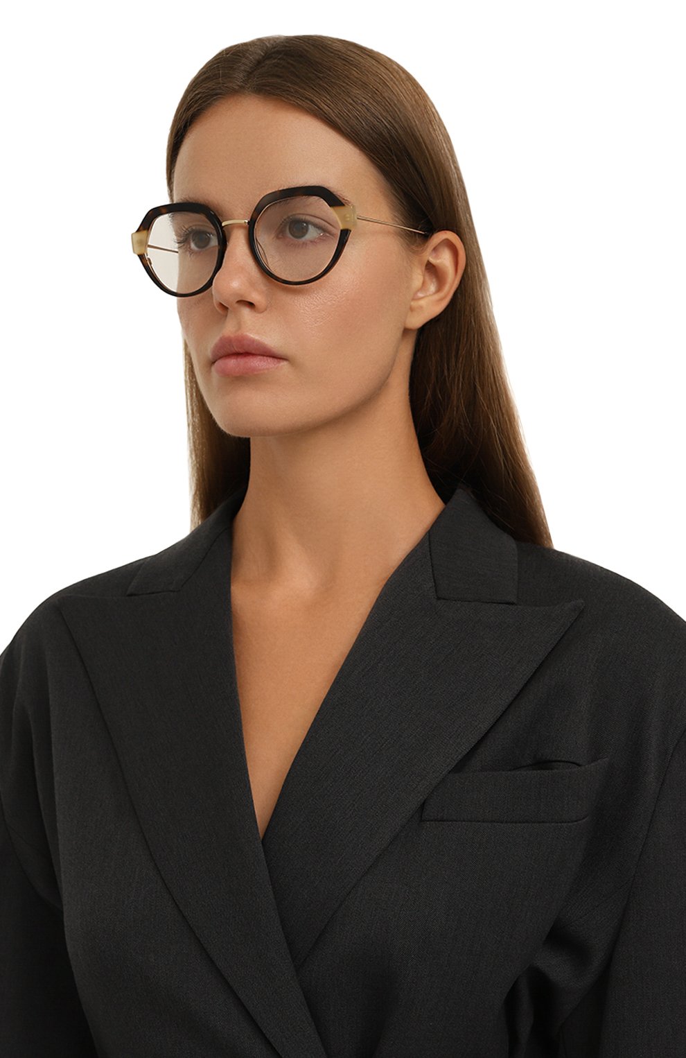 Оправа KALEOS коричневого цвета по цене 27900 руб., арт. BALL C-003, фото 2 Оправа KALEOS, арт. BALL C-003, фото 2