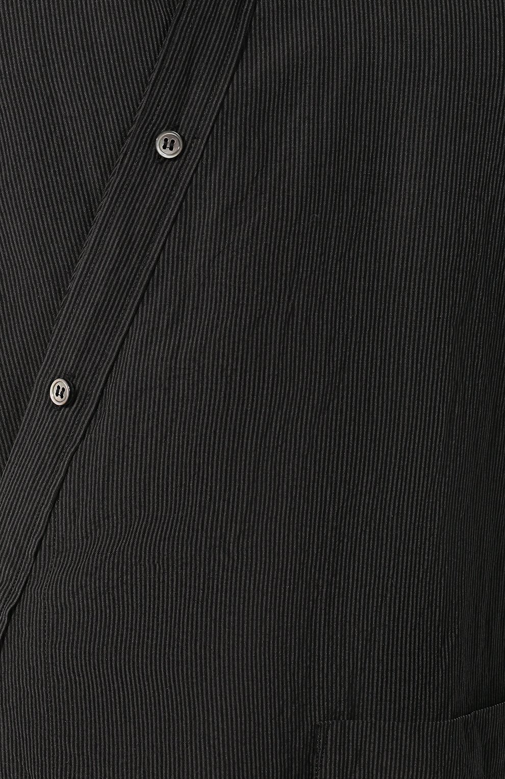Рубашка из вискозы KAZUYUKI KUMAGAI темно-серого цвета по цене 34300 руб., арт. KS91-062, фото 5 Рубашка из вискозы KAZUYUKI KUMAGAI, арт. KS91-062, фото 5