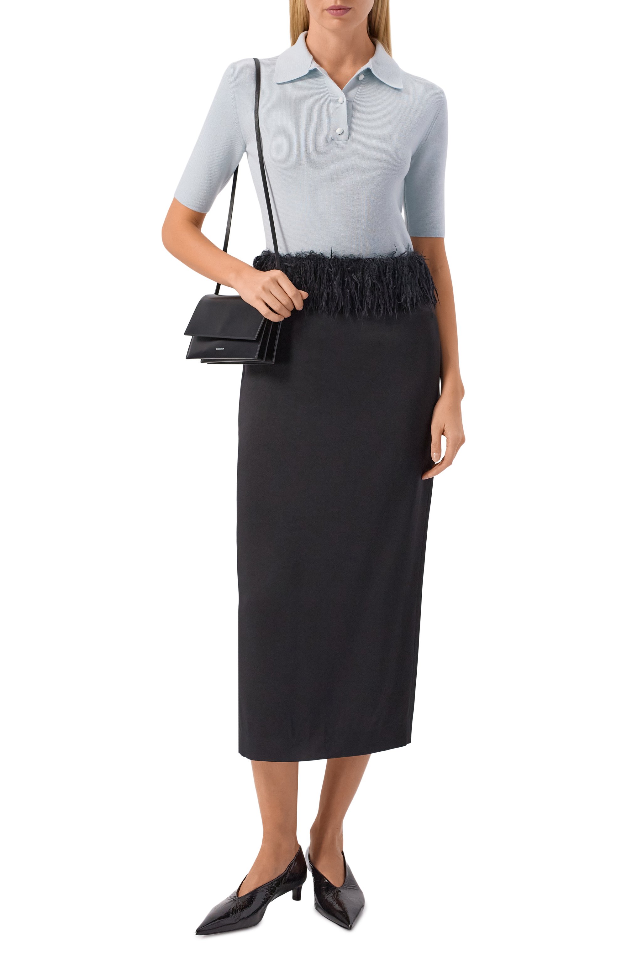 Шерстяное поло JIL SANDER, арт. J02GL0115/J14830, фото 2