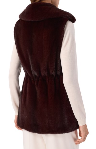 Жилет из норки MVST, арт. M045/MINK BORDEAUX, фото 4