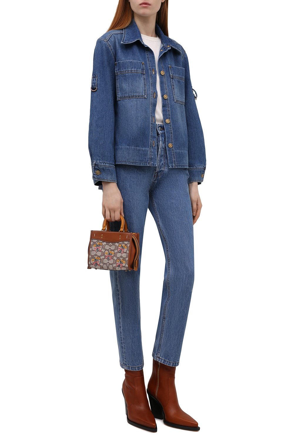 Сумка rogue 17 COACH коричневого цвета по цене 56700 руб., арт. C5465, фото 3 Сумка rogue 17 COACH, арт. C5465, фото 3