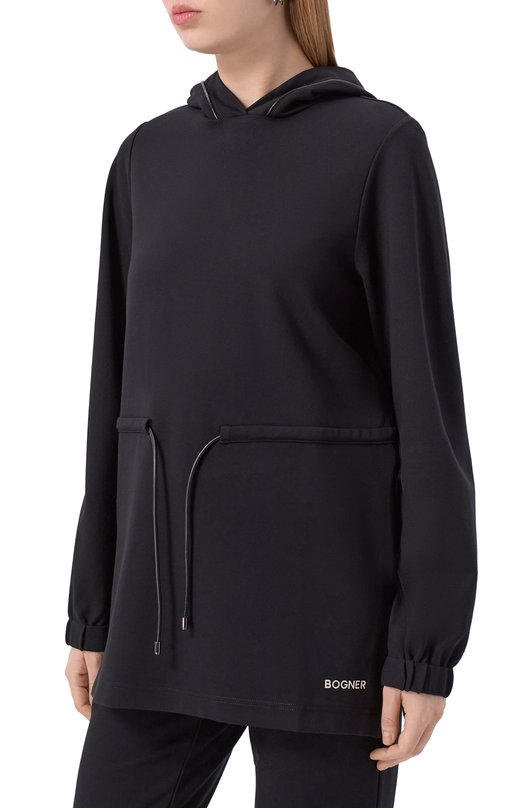 Худи из вискозы Bogner 86207812 Чёрный  86207812 Фото 3