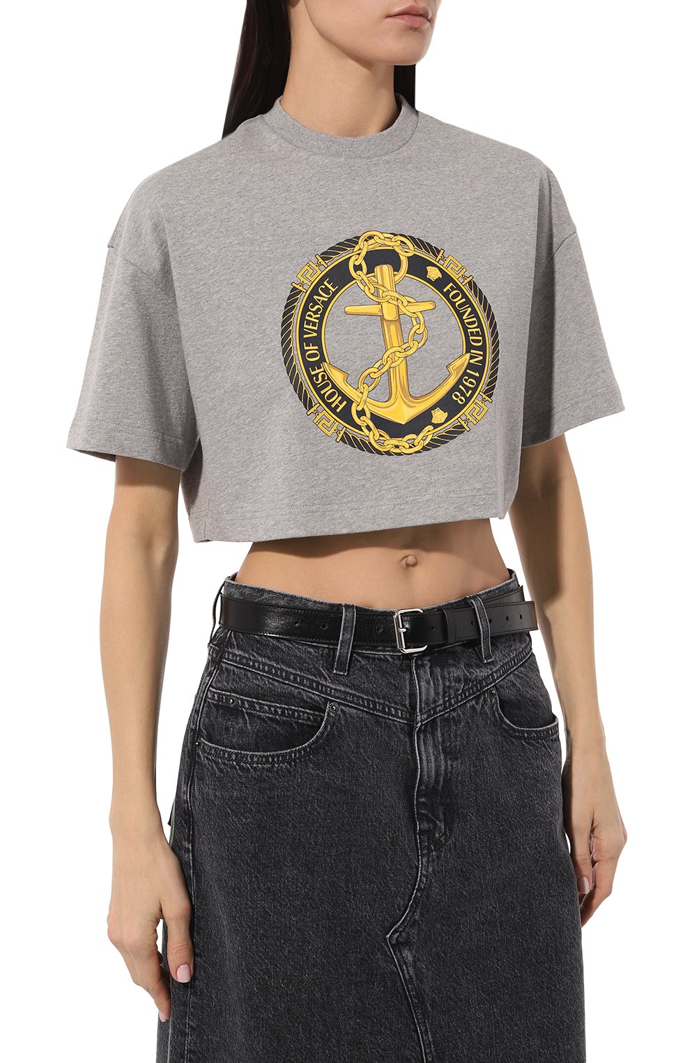 Хлопковая футболка VERSACE, арт. 1014237/1A10139, фото 3