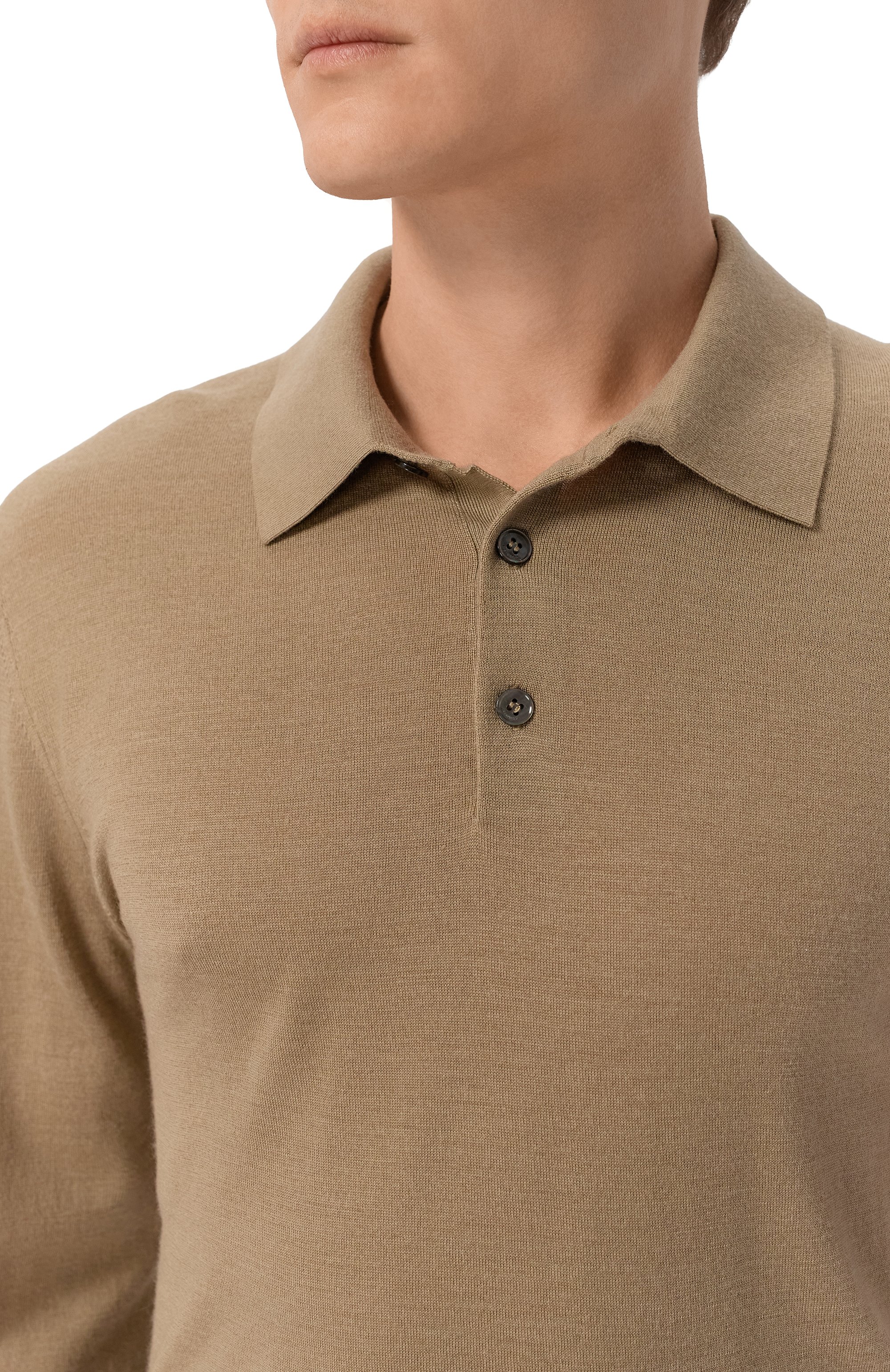 Поло из шерсти и шелка 12 STOREEZ, арт. 135800, фото 5