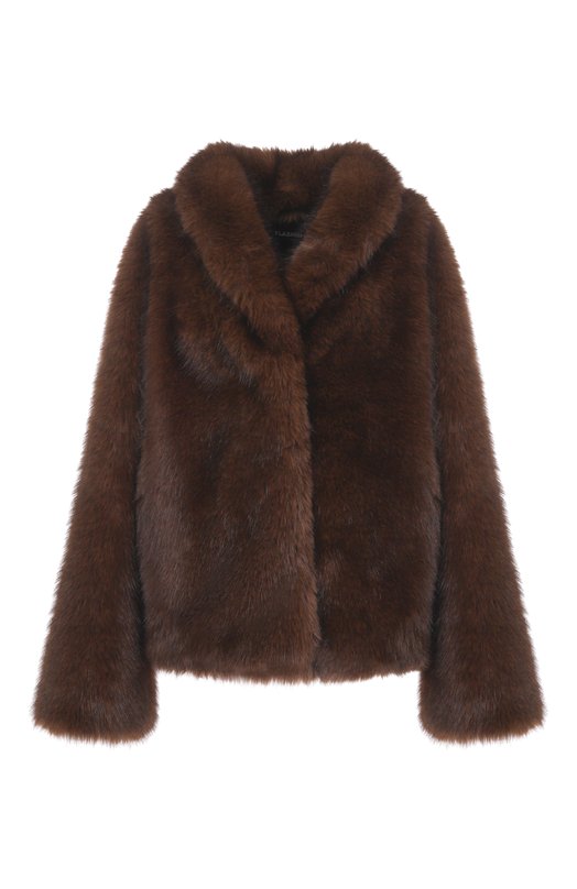 Шуба из экомеха Flashin FF26FCP Коричневый FF26FCP