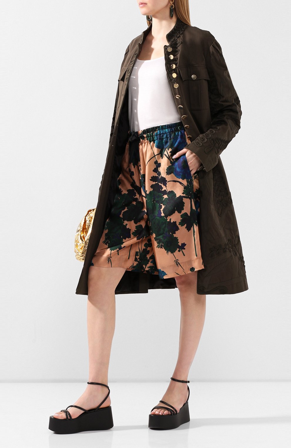 Шорты из вискозы DRIES VAN NOTEN, арт. 201-10961-9404, фото 2