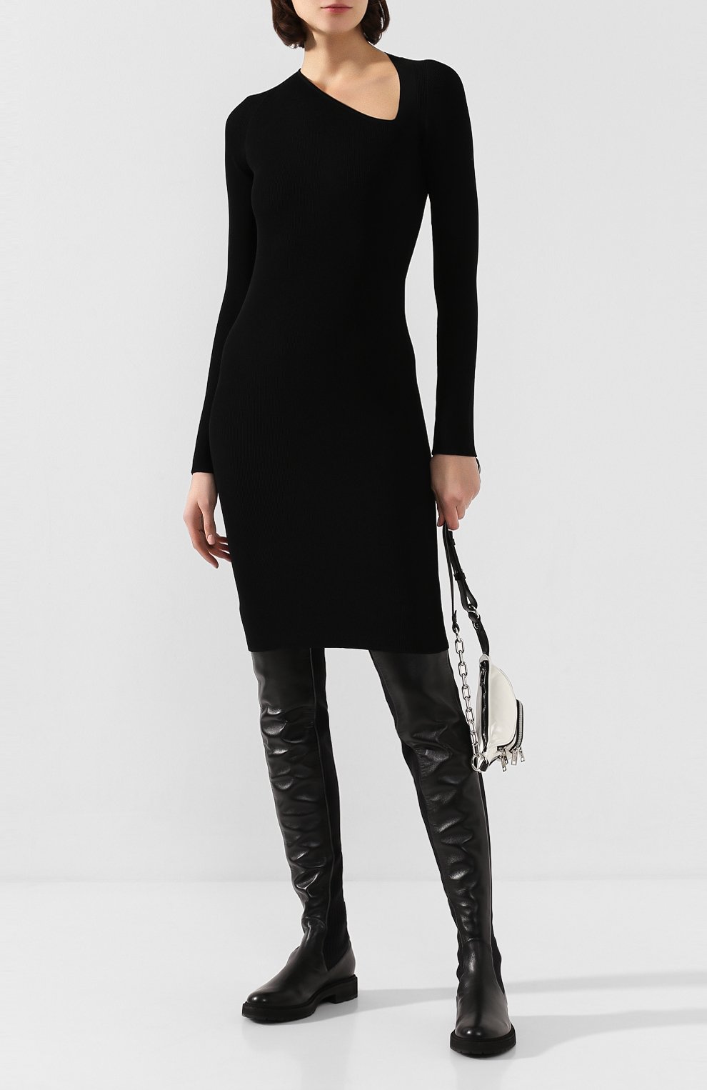 Платье HELMUT LANG черного цвета по цене 36500 руб., арт. J09HW714, фото 2 Платье HELMUT LANG, арт. J09HW714, фото 2