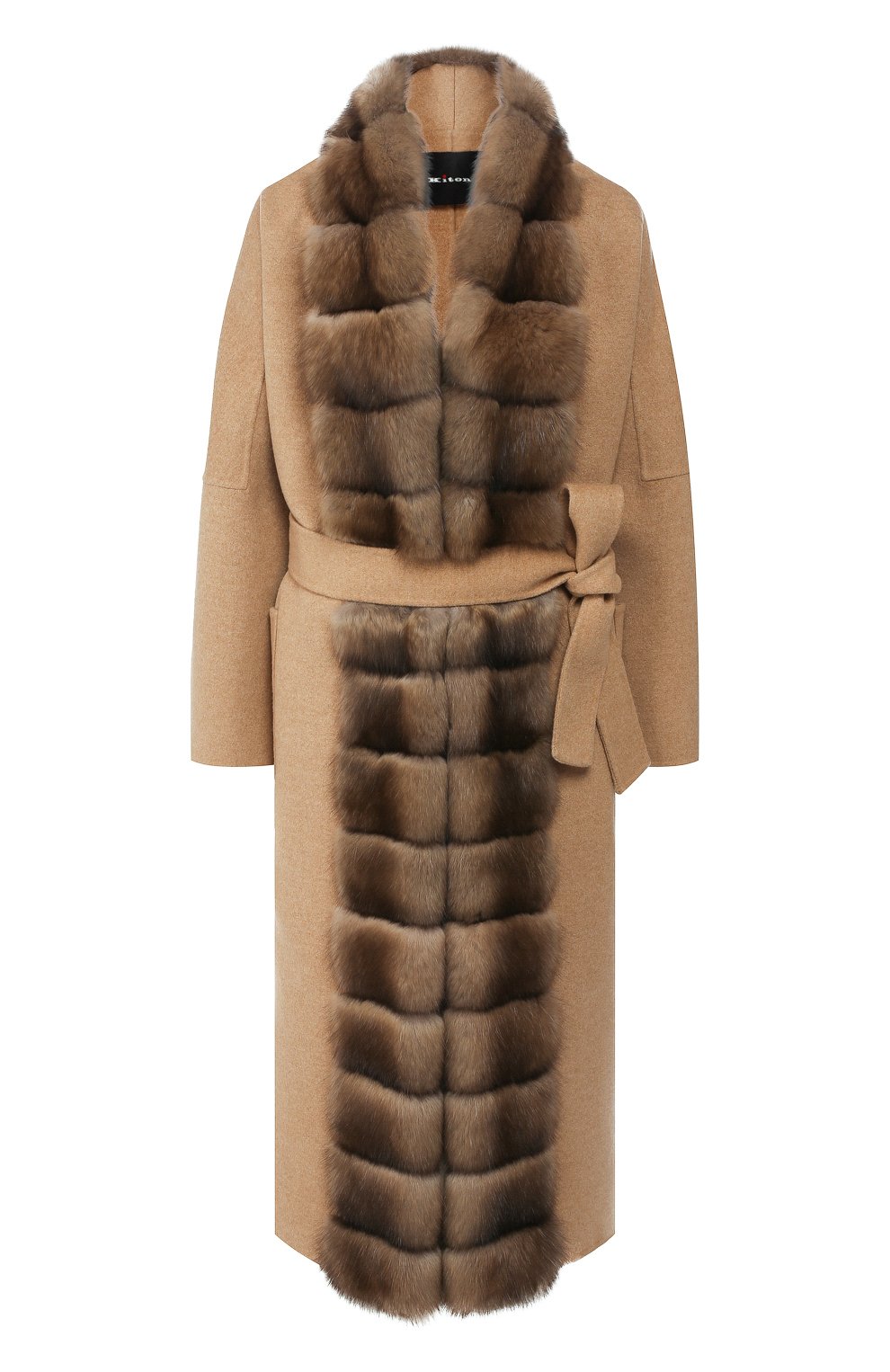 Пальто с меховой отделкой KITON, арт. D48640DX04R72, фото 1