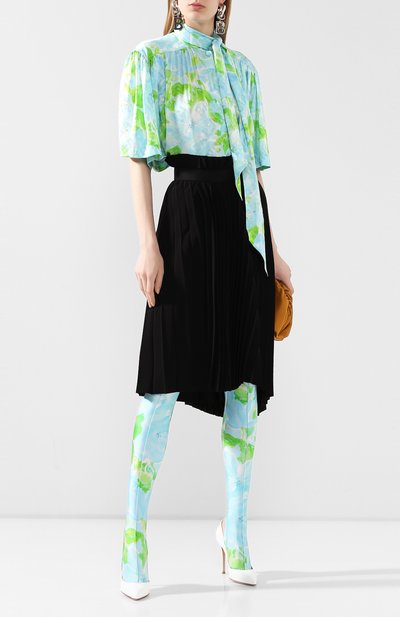 Легинсы BALENCIAGA светло-зеленого цвета по цене 45400 руб., арт. 622337/TILE9, фото 2 Легинсы BALENCIAGA, арт. 622337/TILE9, фото 2